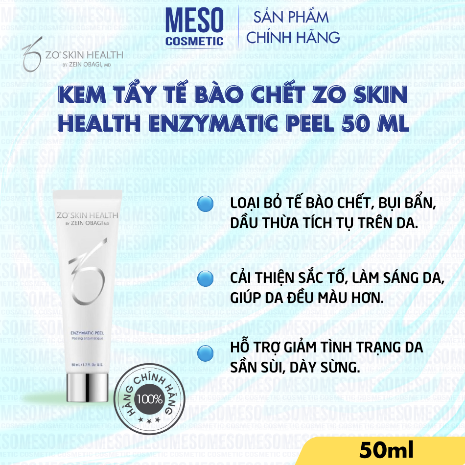Kem tẩy tế bào chết Zo Skin Health Enzymatic Peel 50 ml